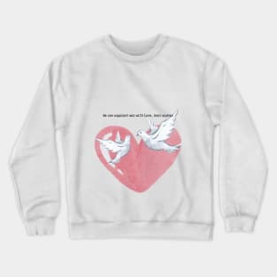 Embracing Peace: Love & Doves Design Crewneck Sweatshirt